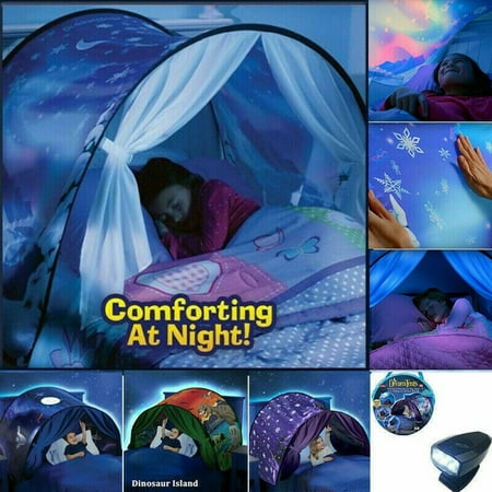 Kids Dream Tents Baby Pop Up Bed Tent Unicorn Foldable Playhouse Night Sleeping